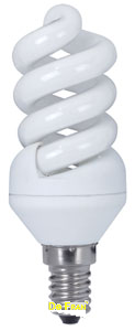 купить Лампы энергосберегающие Spiral Mini Foton E14, Лампа энергосберегающая Спираль- Мини, 10000ч 15Вт 106x42, 2700K