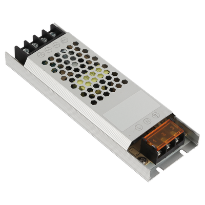 купить Трансформаторы, блоки питания и защиты, LED DFB4KD, Блок питания для LED DFBKD2 AC/DC 12В/100Вт/8.3А, с клеммной колодкой, метал корпус, серебро