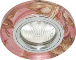 купить Распродажа светильники Светодиодные FT 896, Светильник " De Fran " под светодиодную лампу и с торцевой светодиодной подсветкой, хром + золотой узор