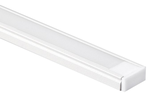 купить Алюминиевый профиль для Ленты K262-3AM, Профиль накладной  д/LED лент 3528/5050 (лента <=10мм) +PC матовый+заглушки+крепеж-4, белый