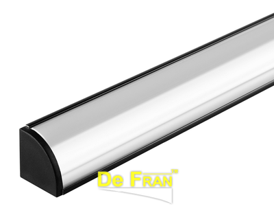 купить Алюминиевый профиль для Ленты K10299-3AMBK, Профиль встраиваемый  д/LED лент 2835/5050/СОВ и др.<=10мм, +PC матовый + заглушки + крепеж-4, черный